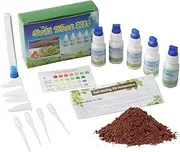 Soil Test, 1 Set Soil Test Kit, Tester for Garden Nutrients, Nitrogen Phosphorus Potassium Kit for Agriculture Gardening Lawn Yard, Measuring Instrument