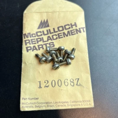 New Old Stock McCulloch Parts Pan Screw M4x12 Chainsaw Lot Of 10