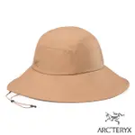 【ARCTERYX 始祖鳥】AERIOS SHADE HAT 防曬透氣寬邊遮陽帽.可折疊大盤帽_X000007765 帆布棕