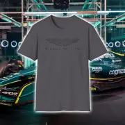 [USA] VINTAGE Aston Martin F1 Formula One Team Logo Tee T-Shirt - Color Options
