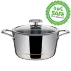 Scanpan - Axis Covered Dutch Oven 24cm 5.2Ltr - 5 Layer Stainless Steel with Cop