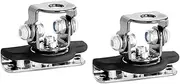 Car Headlight Brackets Universal Car Mount Work Light Bracket Clamp Stainless Steel Pillar Hood Offroad Work Light Bar Holder Accessories Headlight Bracket(Sliver)