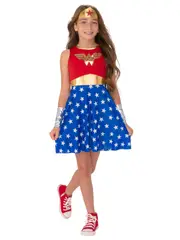 Dc Comics Wonder Woman Opp Dress Up Kids/Girls Halloween Party Costume Size 4-6