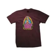 DGK Dirty Ghetto Kids "Day-Glo" Short Sleeve Tee (Burgundy) T-Shirt