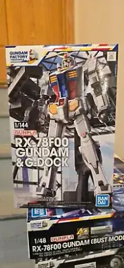 HG 1/144 Gundam Factory Yokohama RX-78F00 & G-Dock Premium Bandai US Seller