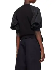cotton jersey T-Shirt 1,2 Black