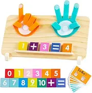 Montessori Toys for 3 4 5 Year Old,2 in 1 Preschool Learning Toys for Toddlers 2-4,Educational Math manipulatives Number Counting Blocks for Kids, Christmas Stocking Stuffers for Boys Girls