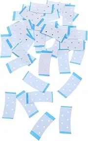 Beatifufu 40pcs Wig Tape Wigs 2 Sided Tape Double Side Tape Double Sided Adhesive Tape Double Sided Tape Patch Hair Tape for Hair Extensions Head Scarf Tape Lace Front Tape Plastic Sky-Blue