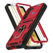 for Samsung Galaxy S22 Case with Slide Camera Cover & Screen Protector*2, 360