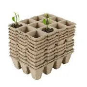Holes Biodegradable Paper Seedling Pots Seed Tray Garden Nursery