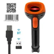 Handheld 1D/2D/QR Barcode Scanner BT+2.4G Wireless USB Wired Bar Code Reader