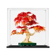 Acrylic Display Case for LEGO 10348 Icons Botanicals Japanese Red Maple Bonsai Tree Figure Storage Box Dust Proof Glue Free
