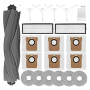 Accessories Kit for Tech L10S Ultra /L10 Ultra Robot Vacuum,Main Brush Hepa Filter Side Brush Mop Pads Dust Bags