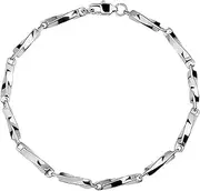 [Generic] Polished Twisted Bracelet Chain Classic Bracelet Plain Bracelet for Men Women