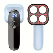NNETM Rechargeable Handheld Massager with 4-Point Head(Blue)
