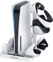 Vertical Storage Bracket for Blu-ray and Remote, Wireless Gaming Headset Holder
