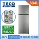 TECO 東元 334公升 一級能效變頻右開雙門冰箱 R3342XS_廠商直送