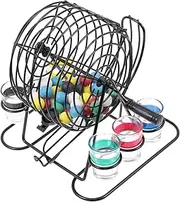 1 Set Bingo Machine Desktop Games Table Playthings Game Prop Tabletop Game Emotion Raising Games Wine Table Plaything Game Plaything Plastic Generic