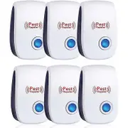Ultrasonic Repellent, Ultrasonic Mouse Pack of 6, Ultrasonic Mouse and Rat Effective Against Mice, Rats, Flies, Mosquitoes, Pests, Spiders, Cockroache