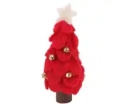 Mini Christmas Trees For Christmas Decor, Artificial Christmas Mini Felt Christmas Tree, Tabletop Christmas Decoration Trees For Holiday Decor,Red,S