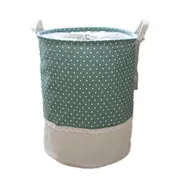 Patchwork Cotton Linen Laundry Basket Dirty Clothes Folding Storage Basket Toy Organizer Sundries Storage Bucket Home Storage