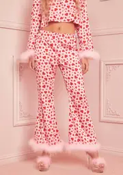 [Sugar Thrillz] Love Surrounds Me Pajama Pants - Pink/Red
