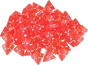 KOMBIUDA 60Pcs Red Multi Sided Polyhedral Dice for Trpg and Cup Games for Tabletop Rpgs and Board Games