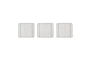 3x Mastercraft 26cm Carbon Steel Non-Stick Cooling Tray Rack Kitchen Baking
