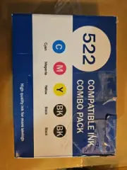 5 pack Refill Ink Bottles Fit for Epsn EcoTank T502 T522 Workforce ET-4750