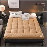 Japanese futon Mattress, Thick Foldable Single Double futon mat Adult Student Dormitory Comfortable Portable Soft(A,180x200 Cm)