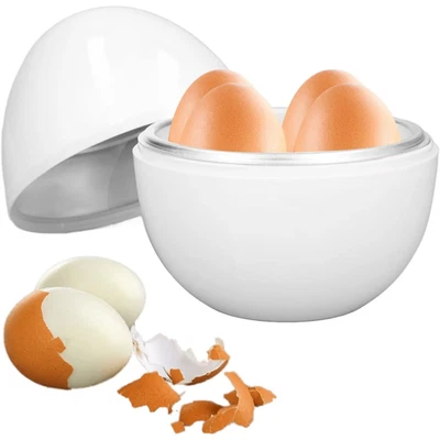 Microwave Egg Cooker, 4 Cavities Egg Cooker for Microwave Egg Boiler with Lid fo