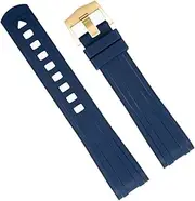 [KAVJU] For Omega Strap Seamaster 300 Diving Watchband Bracelets Pin Buckle 20mm Curved End Quality FKM Fluoro Rubber New Watch Band