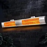 Devanti Electric Infrared Heater Outdoor Radiant Strip Heaters Halogen 3000W