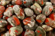 Tumbled Bloodstone 1 1/4" Healing Crystals and Stones Heart Chakra Metaphysical