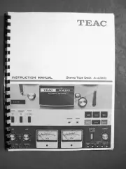 ONE NEW COPY TEAC A-4300 REEL TO REEL TAPE DECK RECORDER OWNER’S MANUAL