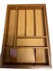Wooden Expandable Drawer Organizer with 2 Dividers