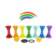 NIKOLATOY 3D Printed Spiral Toy Set Decompression Ejectable Novel Office Desktop Ornaments