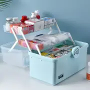 3/2 Layer Portable First Aid Kit Storage Box Multi Functional Kit Box For Family