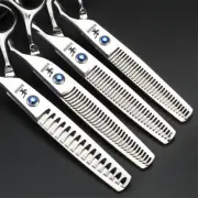 XUANFENG bull Screw Barber Cutting and Thinning Scissors 6-inch Japanese 440C St