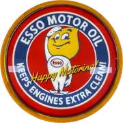 ESSO Motor Oil LED Bar Lighting Wall Sign Light Button Yellow
