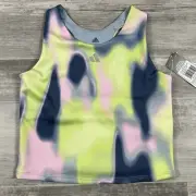 ADIDAS Girls Aeroready Techfit Sports Bra TANK Top, Size S (7/8) AB7031 NWT