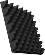 Acoustic Panels - Acoustic Wall Panels Sound Absorbing,High Density Soundproof Foam Noise Cancelling Wedge Adhesive Padding for Studio Recording Home Apartment