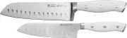 HENCKELS Forged Accent Razor-Sharp 2-pc Santoku Knife Set, White Handle, German Engineered Informed by 100+ Years of Mastery