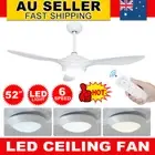 52 Inch Ceiling Fan with Remote Control & Light 3 Blades DC for Outdoor Indoor