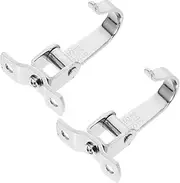 GETAJGHSD 2 Pcs Top Mounting Hook Mount Outdoor Hooks for Hanging Versatile Two Plant Ceiling Stainless Heavy Steel Wall Duty Large Hang Bird Feeder Bracket Plants Silver Stainless Steel