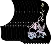 CORHAD 10pcs Acoustic Guitar Pickguards Protector Hummingbird Durable Scratch Resistant Guitar Accessories