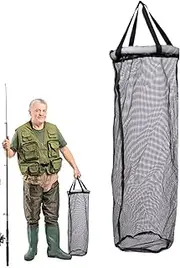 Floating Fish Basket,Portable Fish Cage | Floating Fishing Basket Foldable Net Holder Mesh Holder Cage for Caught Crayfish Minnow