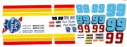 #99 Dick Trickle Pabst Blue Ribbon Camaro 1/32nd Scale Nascar Waterslide Decals