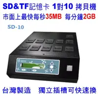 在飛比找PChome24h購物優惠-宏積 安辰SD-10 1對10 SD\Mini SD\Mic