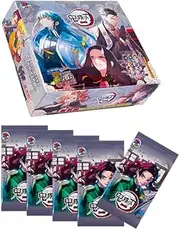 Anime Trading Cards: Demon Slayer collectable Trading Cards - Assorted collectable Cards - Booster Pack Box - Booster Packs - GM-0502 (30 Packs)